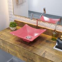 Kit Cuba L30 Com Válvula Click 1''b (2,6cm) + Sifão Pvc + Flexível Rosa - 1