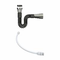 Kit Cuba L34 Com Torneira Link 1062 Metal + Válvula Click 1''b (2,6cm) + Sifão Cromado + Flexível Amarelo - 6