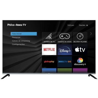 Smart TV 58" Philco LED 4K Roku Dolby Áudio PTV58G70R2CSGBL Bivolt