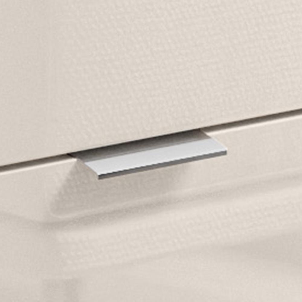 Mesa Escrivaninha 2 Gavetas Módulo 1 Office Alessa Lukaliam Móveis Jequitiba-off White Jequitiba-off White - 5