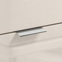 Mesa Escrivaninha 2 Gavetas Módulo 1 Office Alessa Lukaliam Móveis Jequitiba-off White Jequitiba-off White - 5