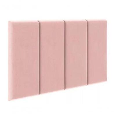 Cabeceira Almofadada Grazy - 90cm Suspensa Suede Mdf Rosa - Movelove Rosa