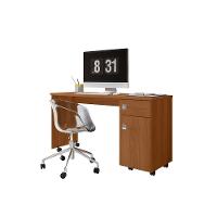 Escrivaninha Office Malta - 1 Gaveta Com Chave E Rodízios Jequitibá - Lukaliam Móveis Jequitiba - 2