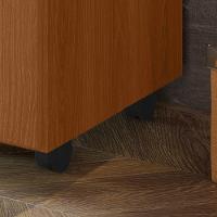 Escrivaninha Office Malta - 1 Gaveta Com Chave E Rodízios Jequitibá - Lukaliam Móveis Jequitiba - 3