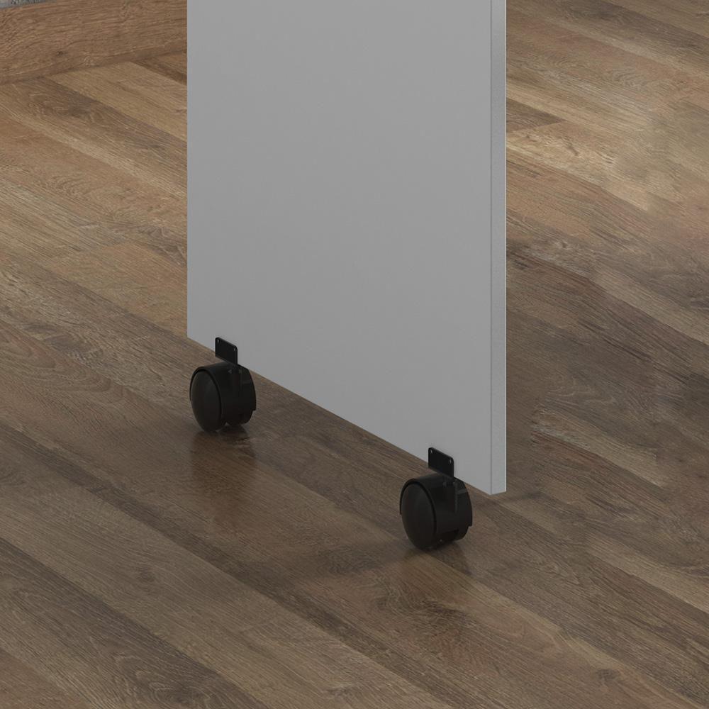 Escrivaninha Para Computador Office Com 2 Gavetas Alessa M1 Branco - Lukaliam Móveis - 5