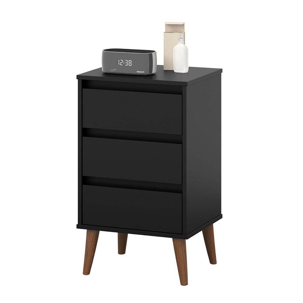 Mesa De Cabeceira Wood Preto - 5