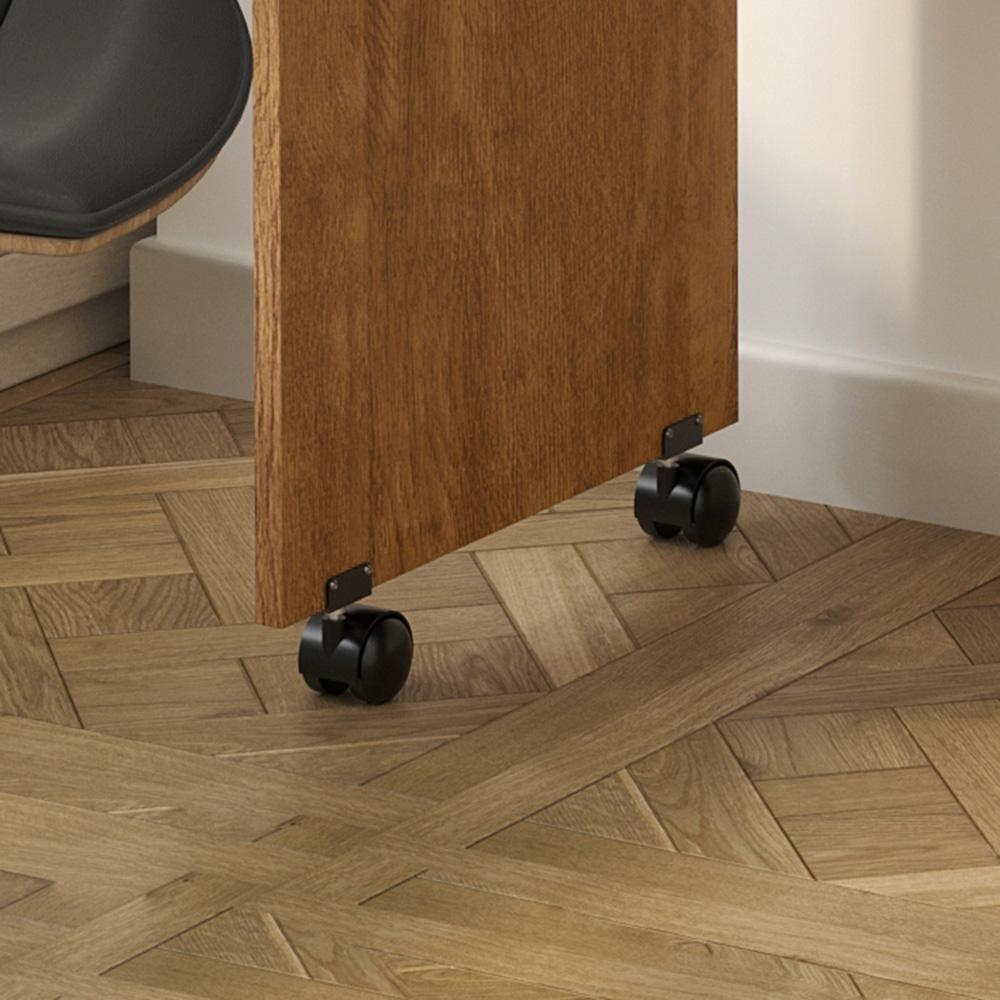 Mesa Para Computador Escrivaninha Office Vicenza Com Gaveta Amêndoa Amêndoa - 3