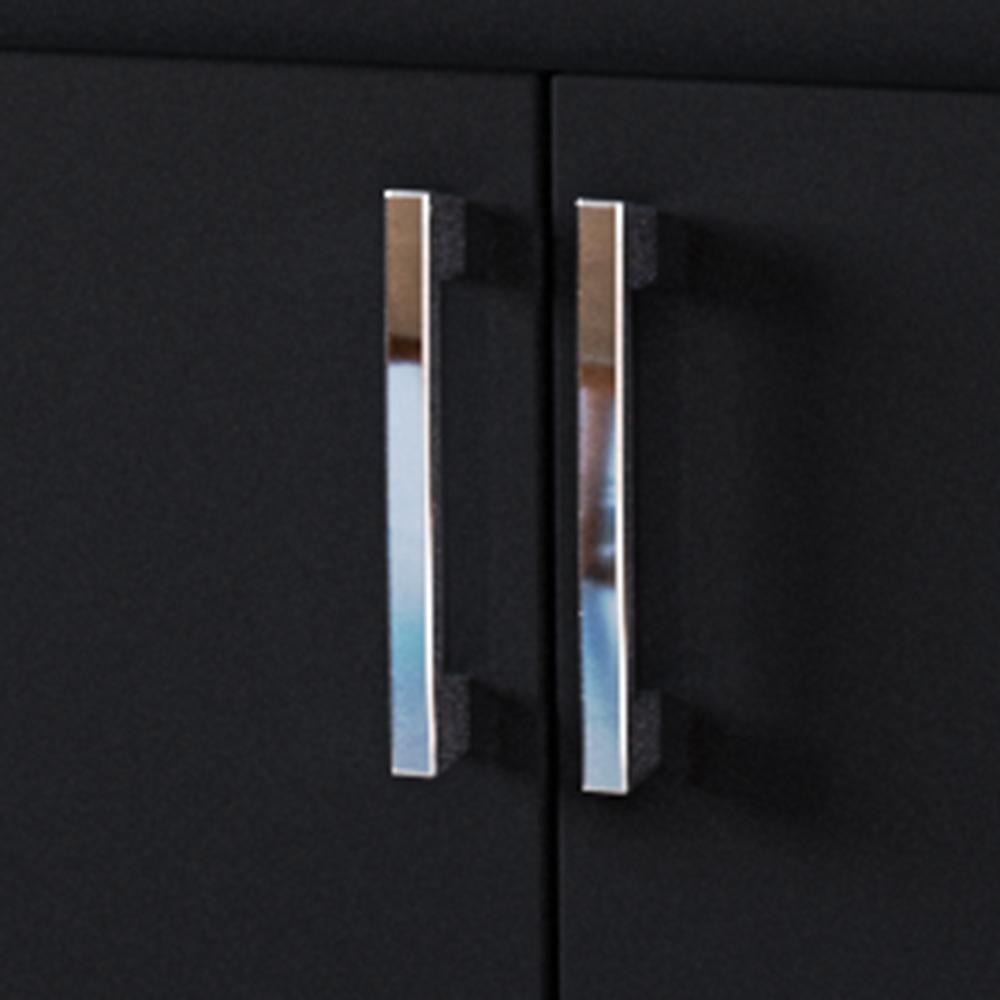 Balcão Para Cooktop 0,80m 5 Bocas 2 Portas Turim Preto - 7