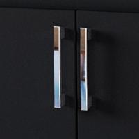 Balcão Para Cooktop 0,80m 5 Bocas 2 Portas Turim Preto - 7