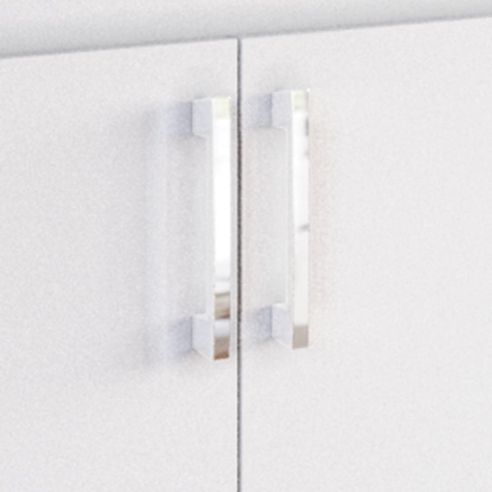 Balcão Em Mdp Para Cooktop 1,20m 5 Bocas 2 Portas E 3 Gavetas Turim Branco Branco - 8