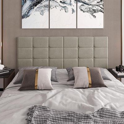 Cabeceira Almofadada Bia 140 Cm - Dobrável Suede Areia - Movelove