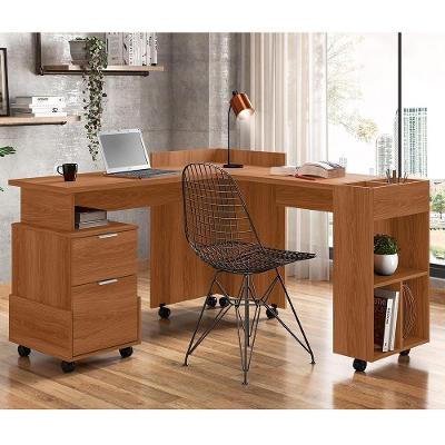 Mesa De Computador Em L Office Alessa 1 E 2 Lukaliam Móveis Jequitiba Jequitiba