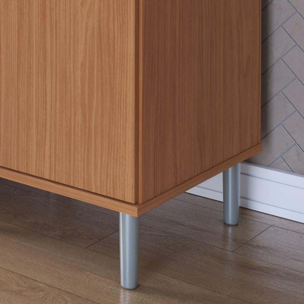 Balcão Para Cooktop 1,05m 5 Bocas 1 Nicho Com 1 Porta E Gaveta Turim Nature - 6