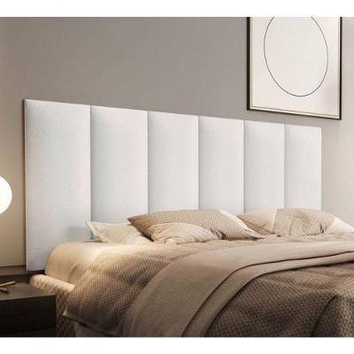 Cabeceira Almofadada Julia 160 Cm - Suspensa Suede Mdf Branco - Movelove Branco
