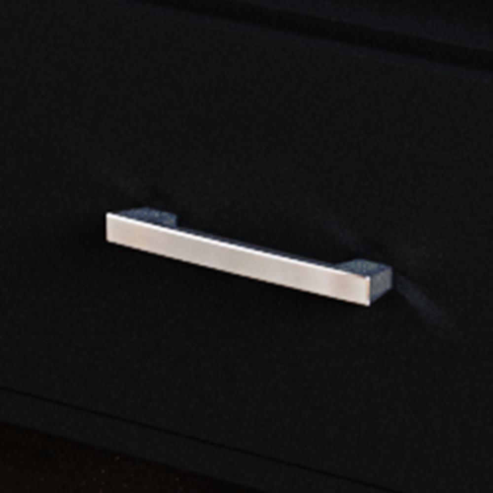 Balcão Para Cooktop 1,05m 4 Bocas 1 Nicho Com 1 Porta E Gaveta Turim Preto - 7