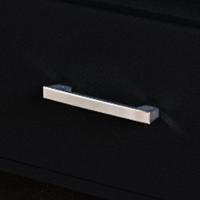 Balcão Para Cooktop 1,05m 4 Bocas 1 Nicho Com 1 Porta E Gaveta Turim Preto - 7