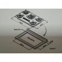Balcão Para Cooktop 1,05m 4 Bocas 1 Nicho Com 1 Porta E Gaveta Turim Preto - 9