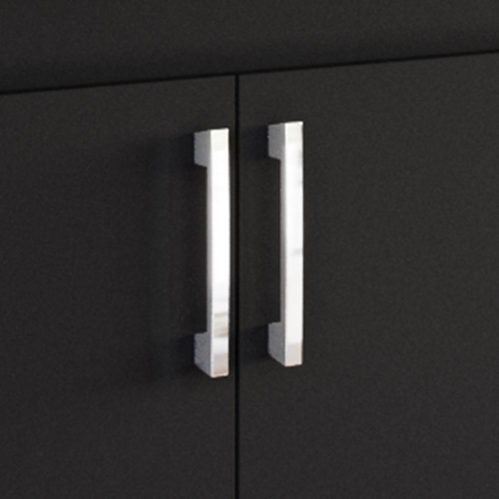 Balcão Para Cooktop 1,20m 5 Bocas 2 Portas E 3 Gavetas Turim Preto - 4