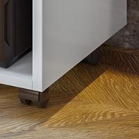 Mesa Para Computador Escrivaninha Office Vicenza Com Gaveta Branco Branco - 5