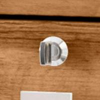 Escrivaninha Para Computador Office Em Mdp 25mm Com 4 Gavetas Dubai Lukaliam Móveis Amêndoa Amêndoa - 5