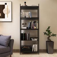Estante Livreiro Multiuso Organizador De Livros Com 5 Prateleiras Preto Preto - 1