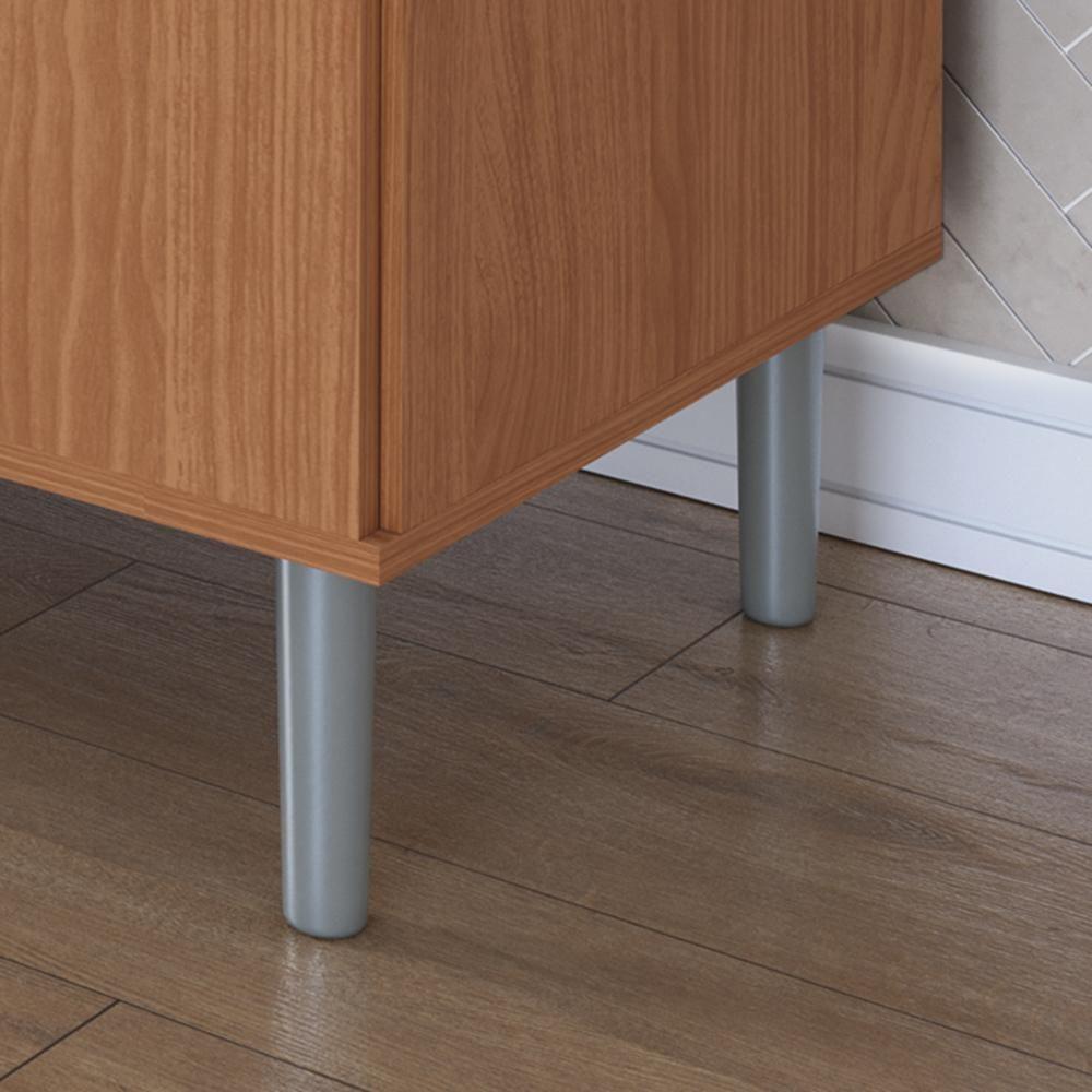 Balcão Para Cooktop 1,40m 5 Bocas 1 Nicho Com 2 Portas E 2 Gavetas Turim Nature Lojas Movelove - 3