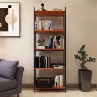 Estante Livreiro Multiuso Organizador De Livros Com 5 Prateleiras Preto-nature Preto-nature - 1