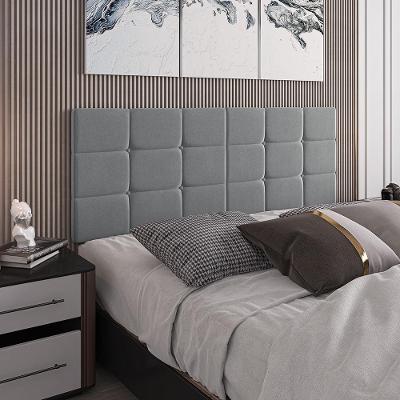 Cabeceira Almofadada Bia - 140 Cm Dobrável Suede Cinza - Movelove Cinza