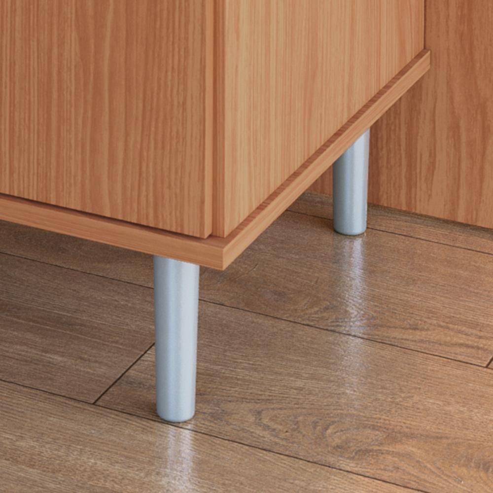 Kit Bancada Ilha Para Cozinha + Balcão Para Cooktop 0,80m 5 Bocas 2 Portas Turim Nature Nature - 3