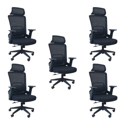 Kit 5 Cadeiras Presidente Oficial Comfort Lux