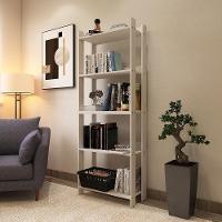 Estante Livreiro Multiuso Organizador De Livros Com 5 Prateleiras Branco Branco - 2