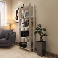 Estante Livreiro Multiuso Organizador De Livros Com 5 Prateleiras Branco Branco - 3