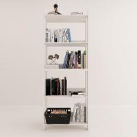 Estante Livreiro Multiuso Organizador De Livros Com 5 Prateleiras Branco Branco - 9
