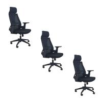 Kit 3 Cadeiras Presidente Oficial Comfort Elite - 1