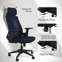 Kit 3 Cadeiras Presidente Oficial Comfort Elite - 8