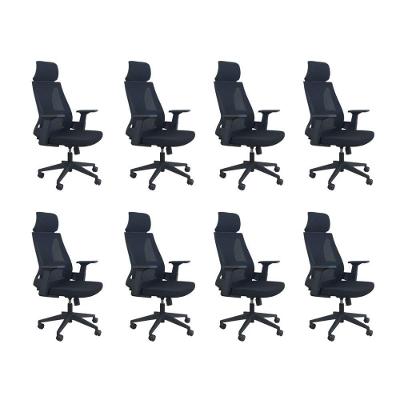 Kit 8 Cadeiras Presidente Oficial Comfort Elite