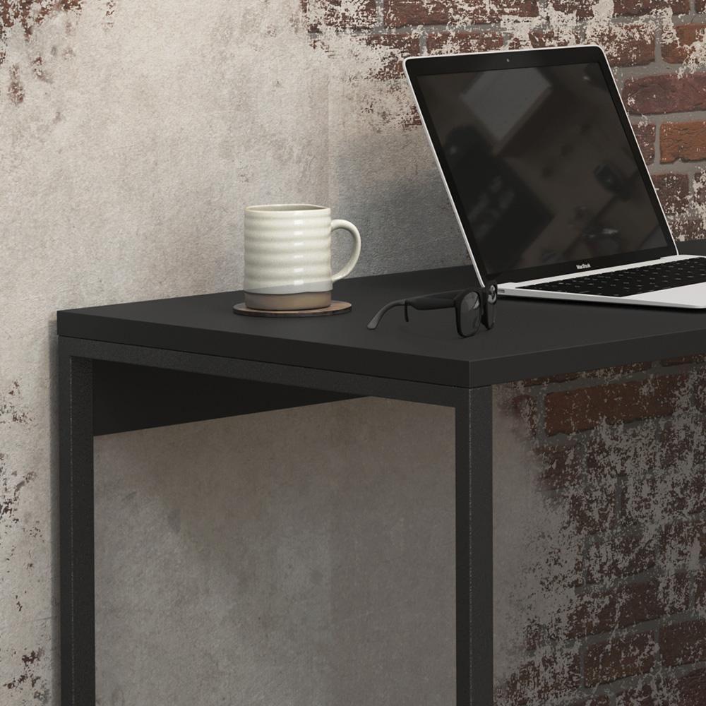 Escrivaninha Estudo Industrial Stell - Pé Metal Mdp Preto - L3 Móveis - 4