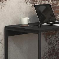 Escrivaninha Estudo Industrial Stell - Pé Metal Mdp Preto - L3 Móveis