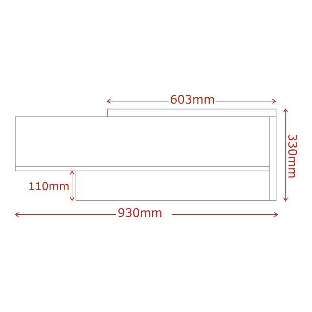 Mesa De Centro Milão - Mdp Espelho Opcional Off White - Lukaliam Móveis Off White - 5