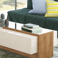 Mesa De Centro Milão - Mdp Espelho Opcional Off White - Lukaliam Móveis Off White - 2