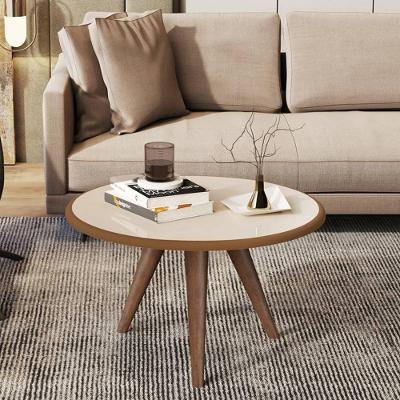 Mesa De Centro Tampo Redondo 52x33cm Grazy Off White-freijó