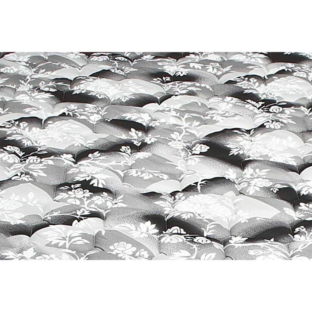 Cama Box Solteiro: Colchão Espuma D33 Luckspuma Supreme + Base CRC Suede Black(88x188) - 4