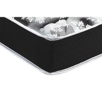 Cama Box Solteiro: Colchão Espuma D33 Luckspuma Supreme + Base CRC Suede Black(88x188) - 2