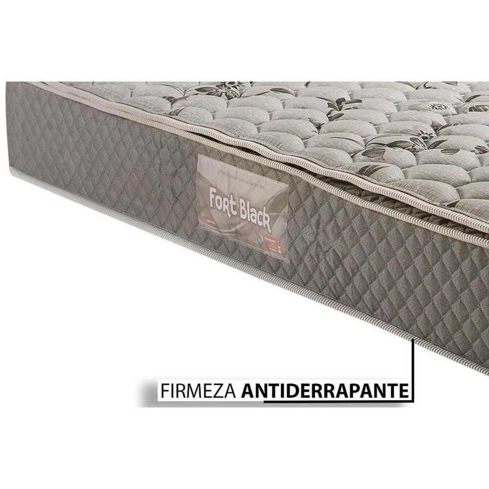 Cama Box Solteiro: Colchão Anatômico Herval Ag65 Firme Fort + Base Crc Suede Black(88X188) - 5