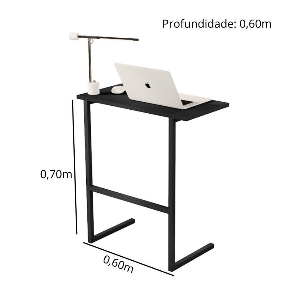 Mesa Para Notebook Home Office Com Pés De Ferro - 4