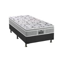 Cama Box Solteiro: Colchão Espuma D45 Probel /Ep Anatômico Próextreme Plus + Base Gray(88X188) - 1