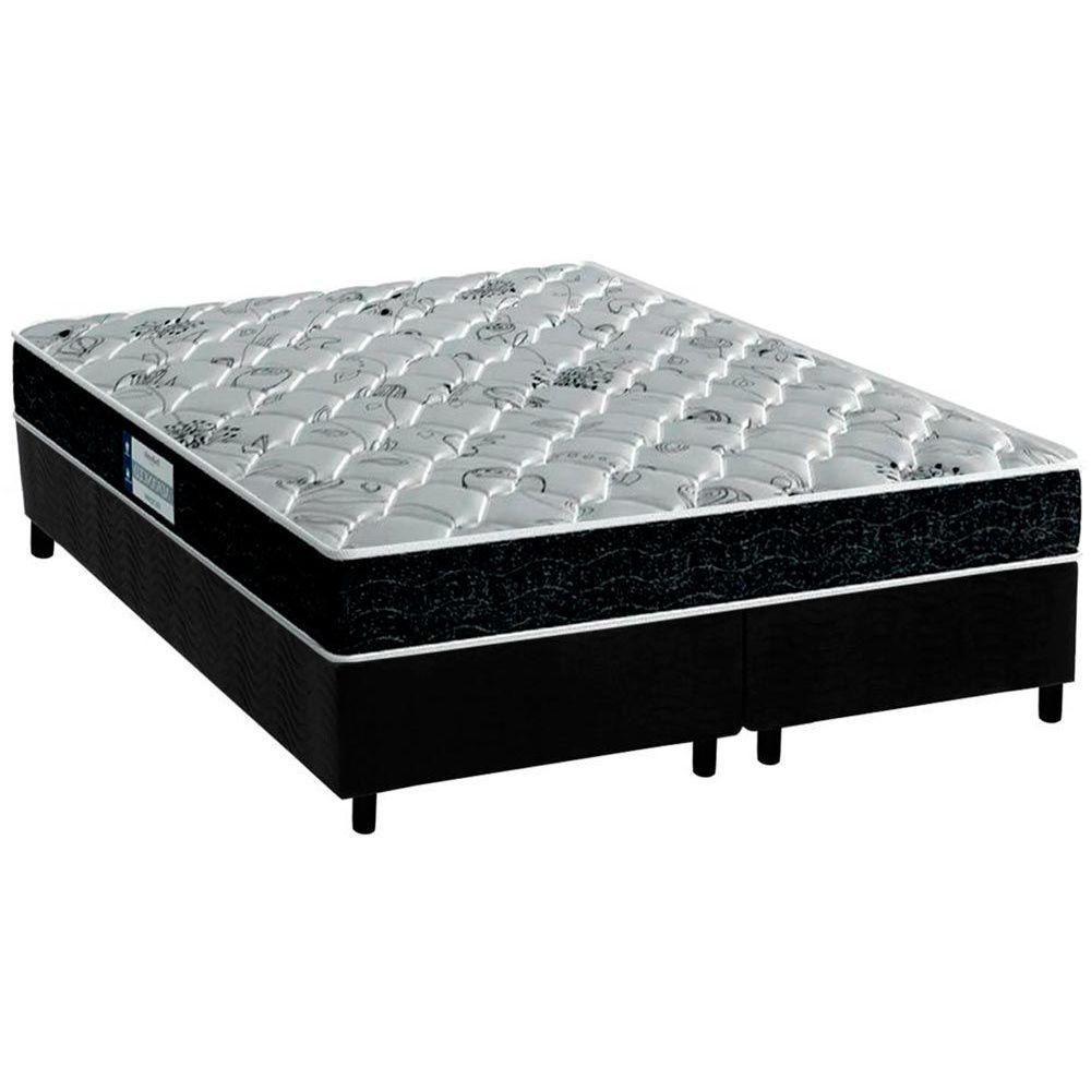 Cama Box Queen: Colchão Anatômico Probel D45/EP ProDormir Advanced Tech2000 + Base CRC Suede Black(158x198) - 1
