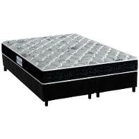 Cama Box Queen: Colchão Anatômico Probel D45/EP ProDormir Advanced Tech2000 + Base CRC Suede Black(158x198) - 1