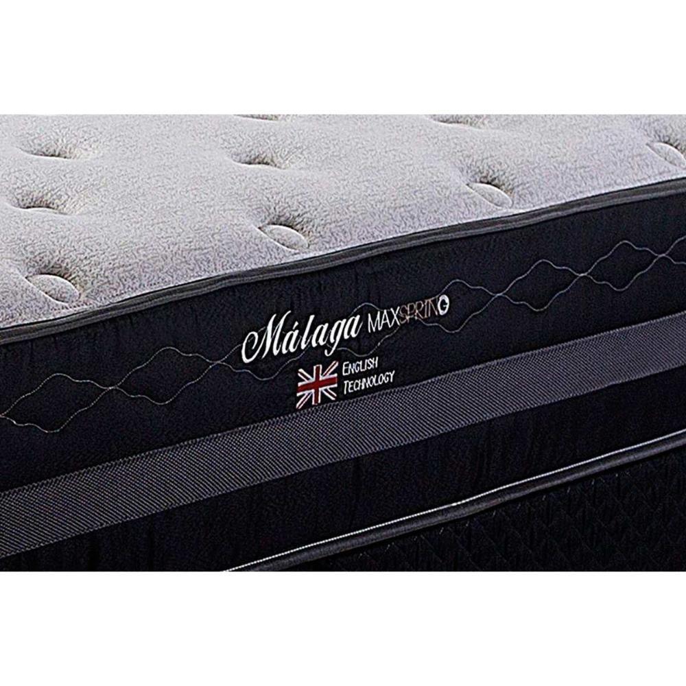 Cama Box Solteiro: Colchão Molas Herval Maxspring Málaga + Base CRC Suede Black(88x188) - 3