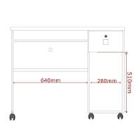 Mesa Para Computador Escrivaninha Office Vicenza Com Gaveta Jequitiba Jequitiba